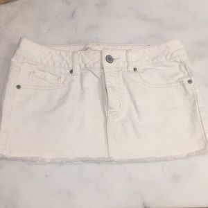 AE White Denim Miniskirt
